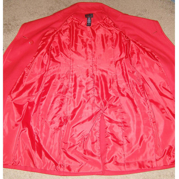 Victoria's secret label VIA red wool blend coat 8 - Picture 7 of 8